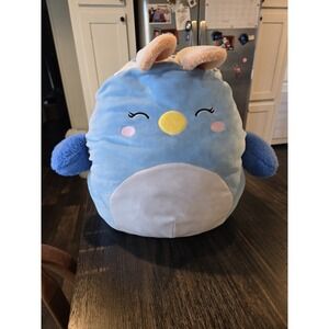 Squishmallows Bebe Bluebird 14" Blue Kellytoy With Bunny Ears Easter